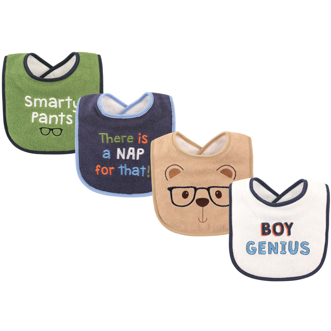 4PK BABEROS NIÑO GENIOUS