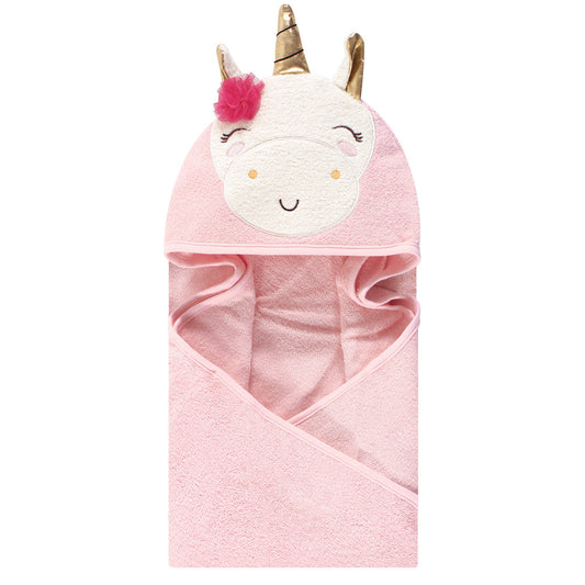 TOALLA CON CAPUCHA NIÑA UNICORNIO