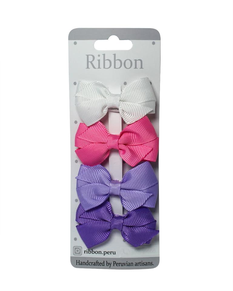 GANCHITOS PACKX4-CLASSY ONE RIBBON