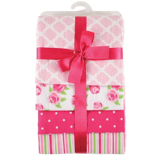4PZ COBIJA RECIBIDORA NIÑA ROSADO ROSAS