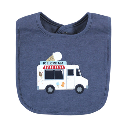 BABERO NIÑO CARRO DE SORBETE x5 AZUL HUDSON BABY