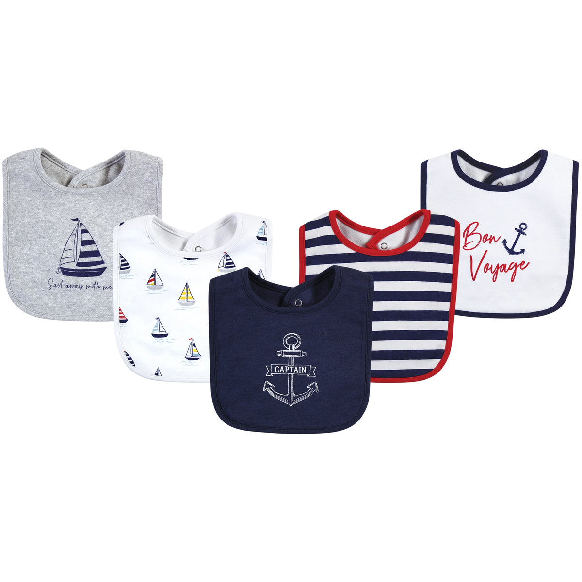 5PK BABERO NIÑO CAPITAN HUDSON BABY