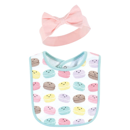 5PC BABERO NIÑA BABERO Y CINTILLO BON APPETIT HUDSON BABY
