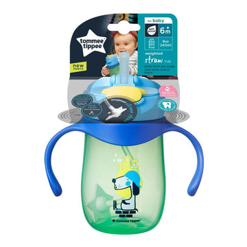 TAZA DE ENTRENAMIENTO CON SORBETE 8OZ VERDE