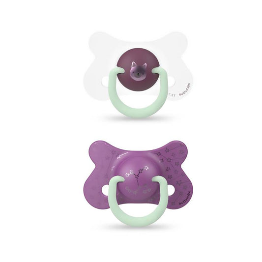 CHUPON NIGHT&DAY TETI FISIO CAT 4-18 M X 2 LILA SUAVINEX