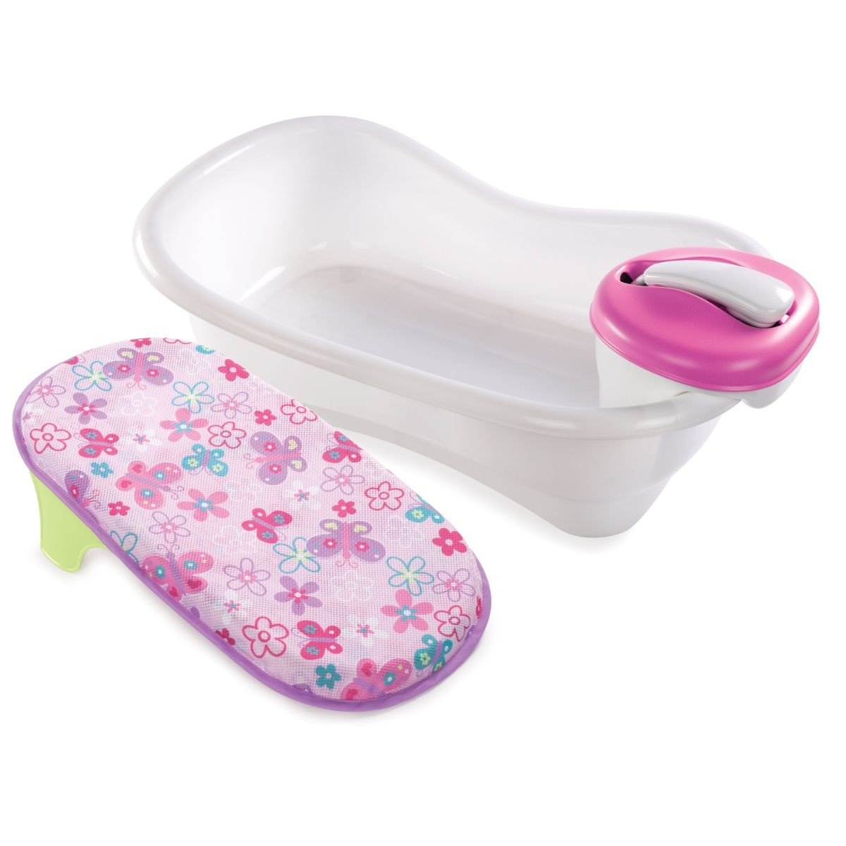 BAÑERA ROSA C/SOPORTE Y DUCHA