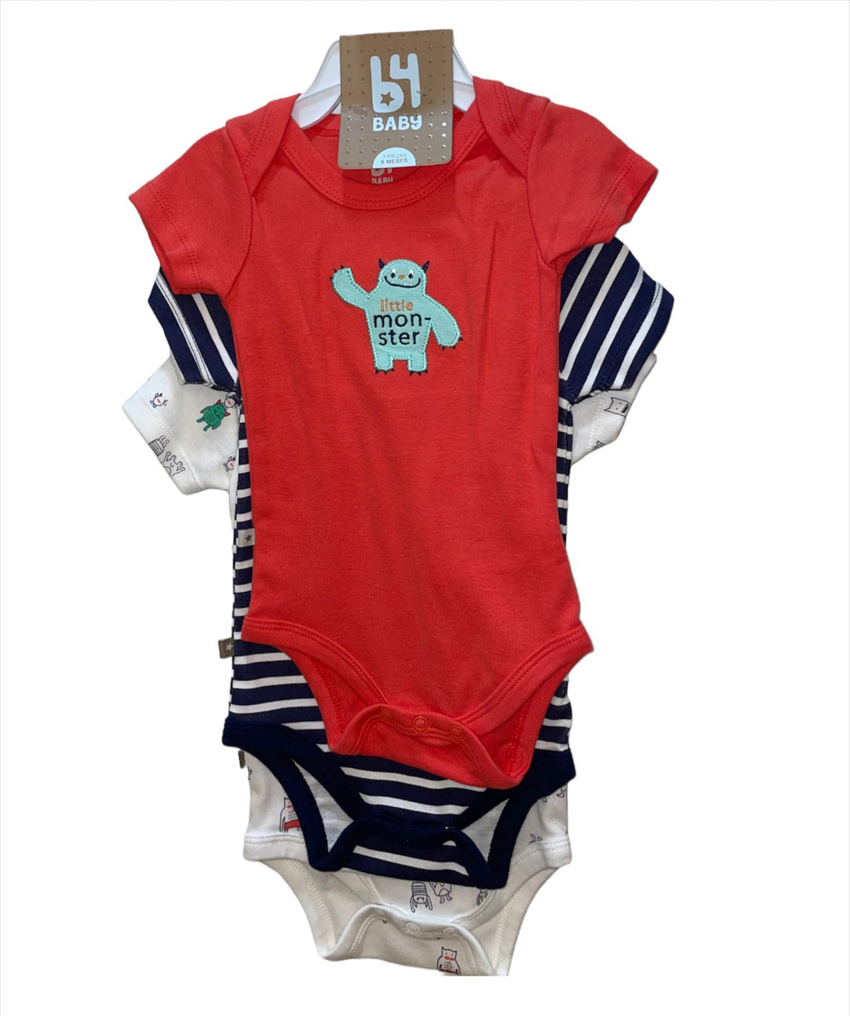 CONJUNTO 3 ENTERIZOS-NARANJA
