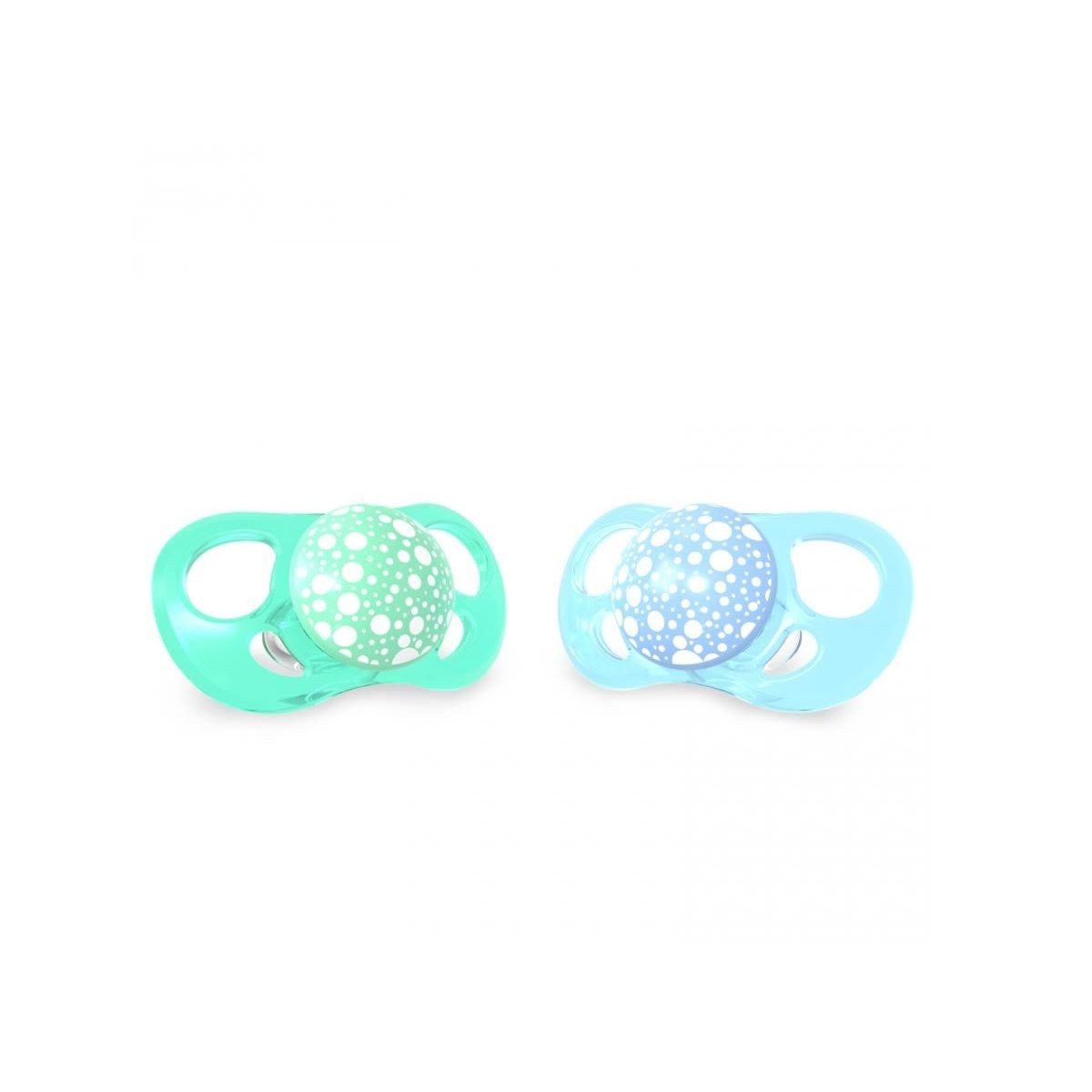 CHUPONES x2 +6M CELESTE/VERDE TWISTSHAKE