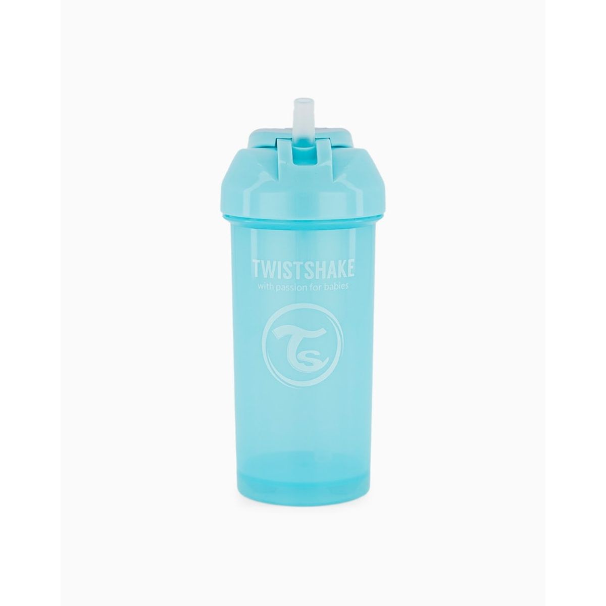 VASO C/ CANITA 360ML 12+M STRAW CUP - CEL TWISTSHAKE