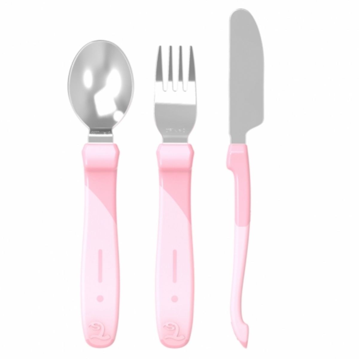 SET CUBIERTOS ACERO INOX.  12+M - ROSA