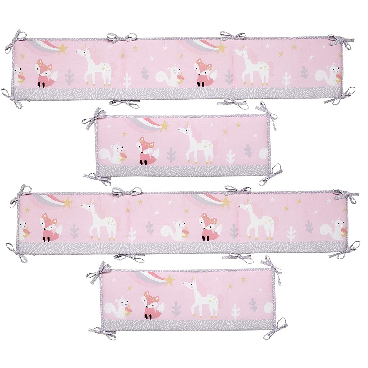 PROTECTORES LATERALES PARA CUNA RAINBOW UNICORN