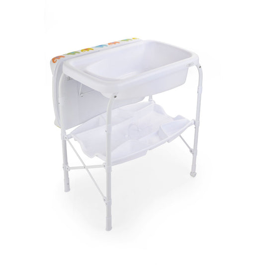 BAÑERA CON CAMBIADOR ELEFANTES DE COLORES