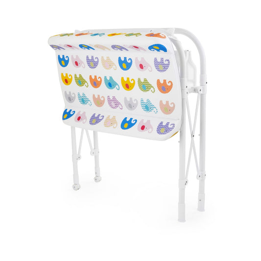 BAÑERA CON CAMBIADOR ELEFANTES DE COLORES