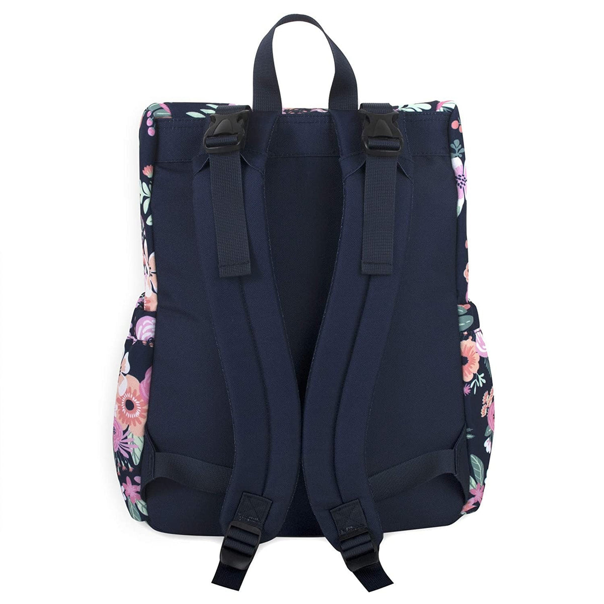 MOCHILA PAÑALERA FLORES