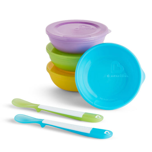 SET 4 PLATOS HONDOS + CUCHARAS MUNCHKIN