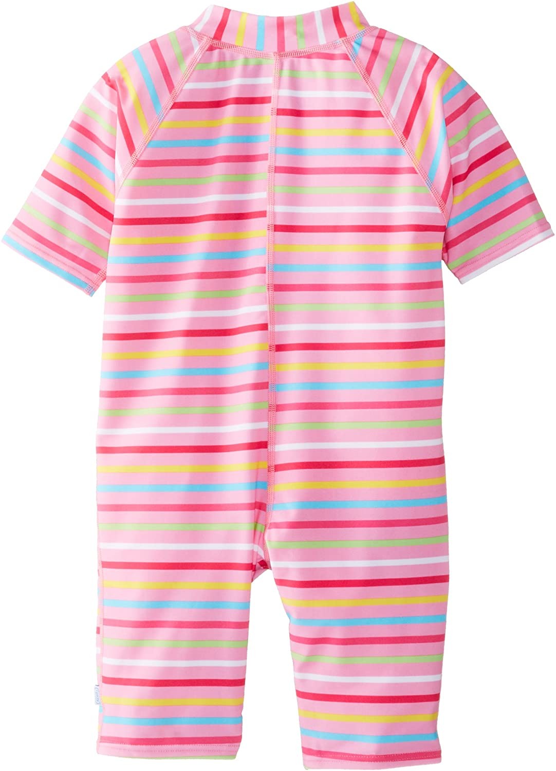 ROPA DE BAÑO UNA PIEZA C/PROTECCION SOLAR LONGJOHN RAYAS ROSAS