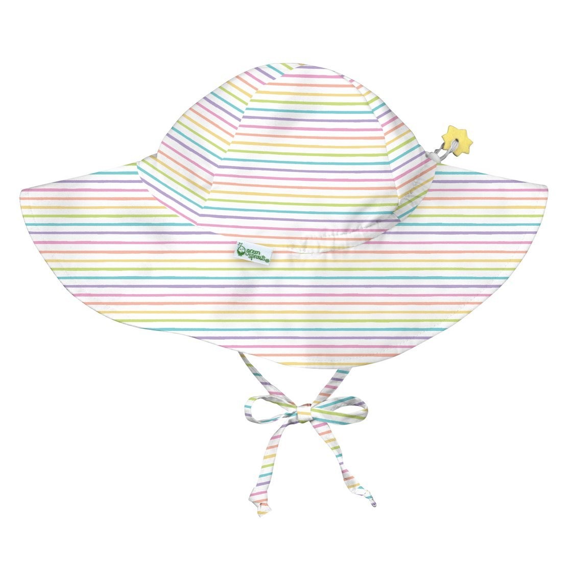 SOMBRERO SOL ALA ANCHA C/PROTECCION SOLAR RAYAS RAINBOW