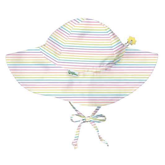 SOMBRERO SOL ALA ANCHA C/PROTECCION SOLAR RAYAS RAINBOW
