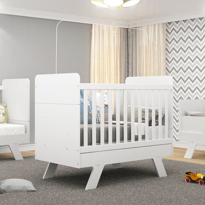 CUNA MINICAMA 3X1  BLANCO PREMIUN 130X70