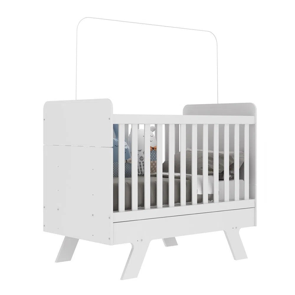 CUNA MINICAMA 3X1  BLANCO PREMIUN 130X70