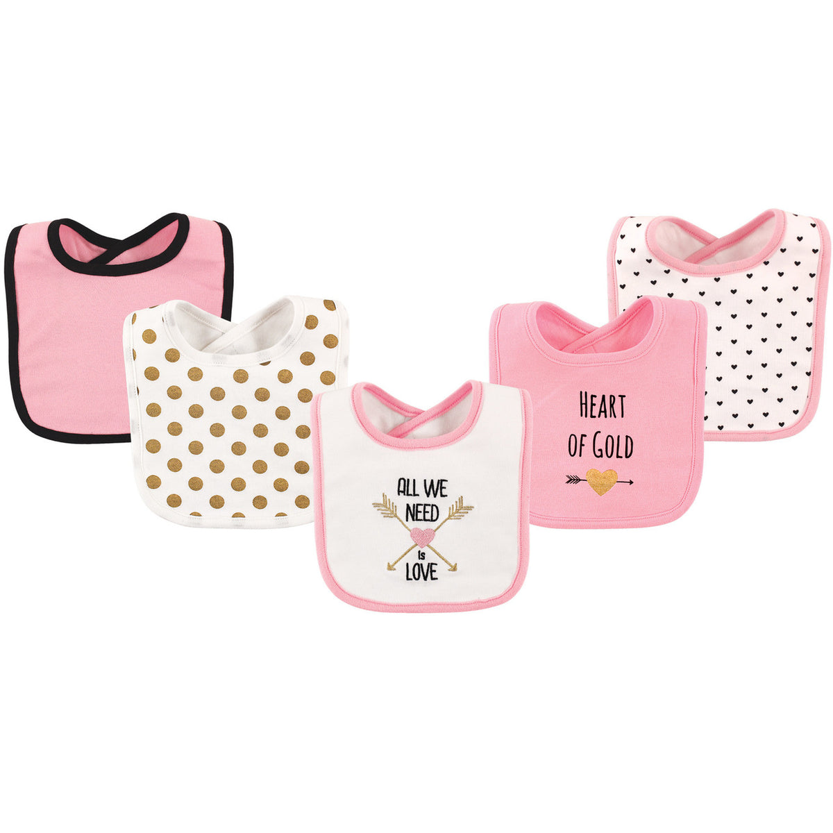 BABERO NIÑA CORAZON x5 ROSA HUDSON BABY