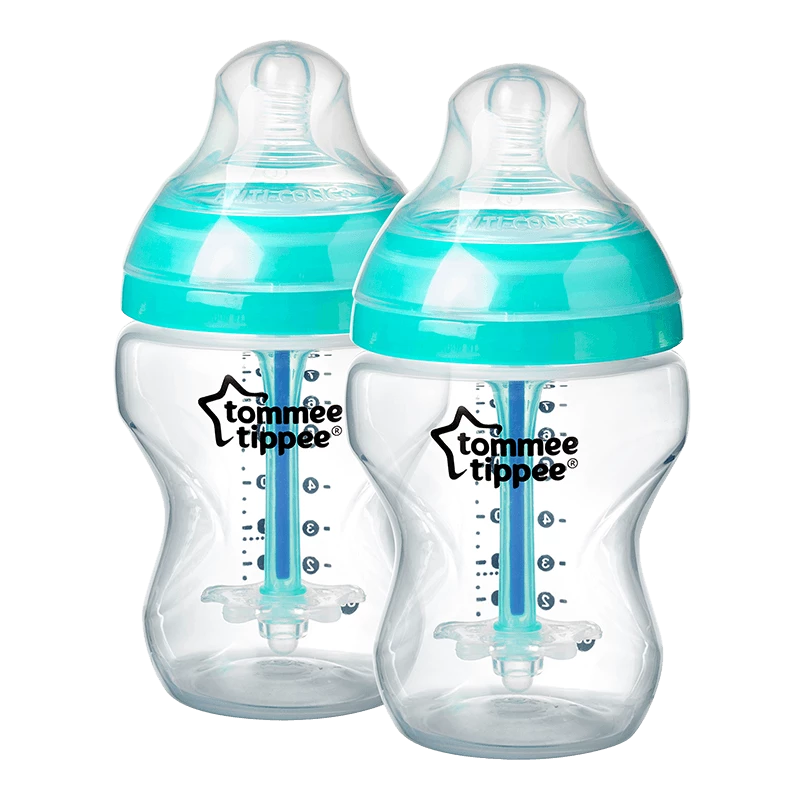 BIBERON ANTICOLICO AVANZADO 9OZ X  2 UNIDADES VERDE TOMMEE PIPPEE
