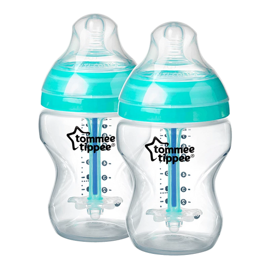 BIBERON ANTICOLICO AVANZADO 9OZ X  2 UNIDADES VERDE TOMMEE PIPPEE