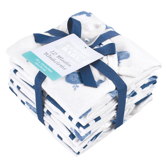 6PK TOALLITAS BALLENA AZUL LUVABLE FRIENDS