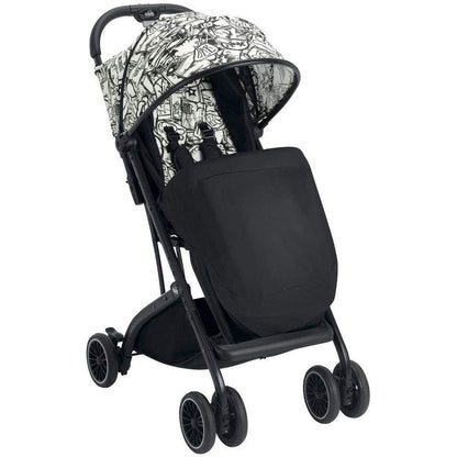 COCHE LIVIANO COMPASS BLANCO NEGRO