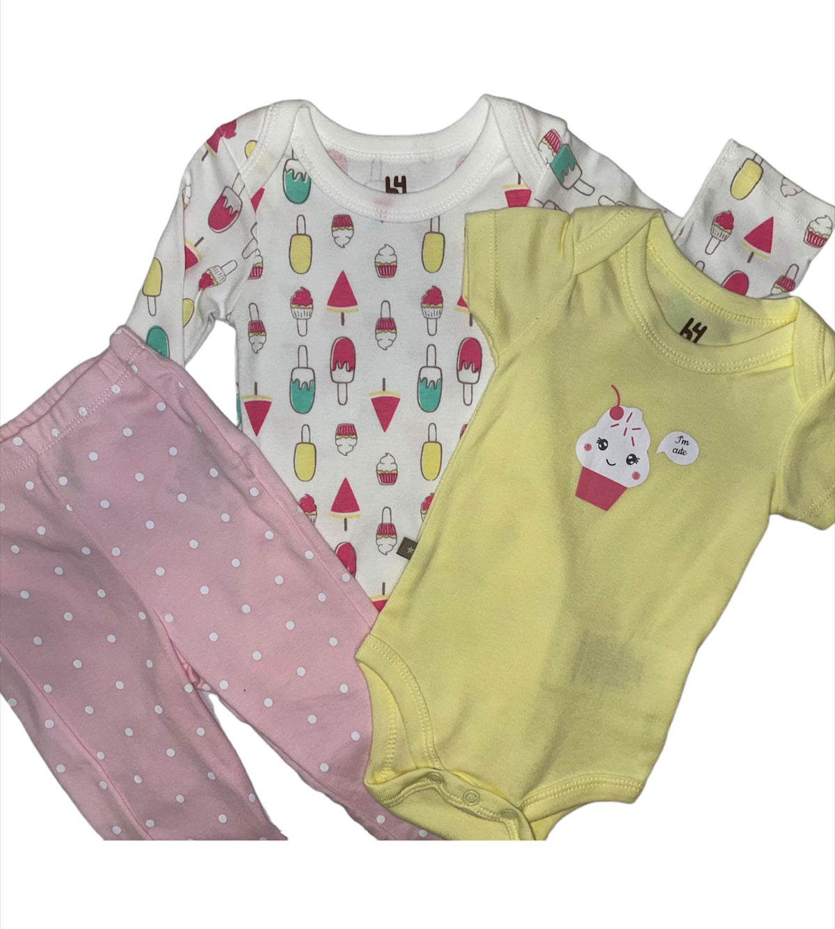 CONJUNTO 3 PIEZAS-AMARILLO