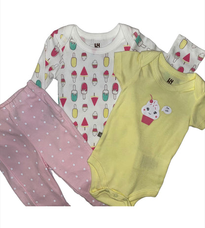 CONJUNTO 3 PIEZAS-AMARILLO