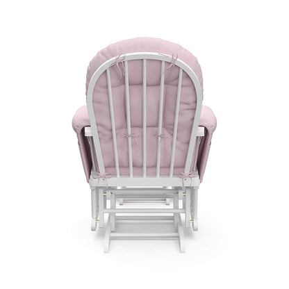 MECEDORA OTTOMAN/ WHITE / LIGHT PINK