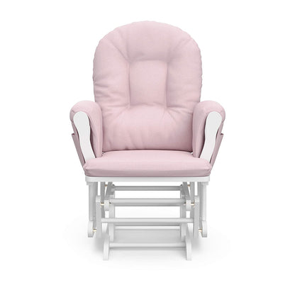 MECEDORA OTTOMAN/ WHITE / LIGHT PINK