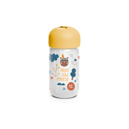 BOTELLA CON CAÑITA 11 OZ  FOREST AMARILLO