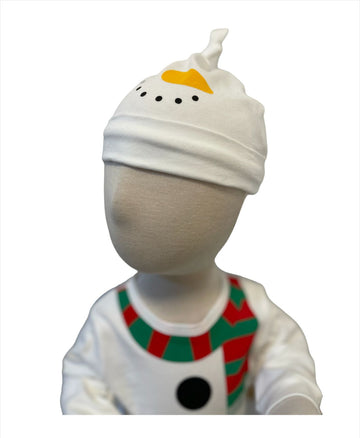 SET PIJAMA Y GORRO OSITO DE NIEVE
