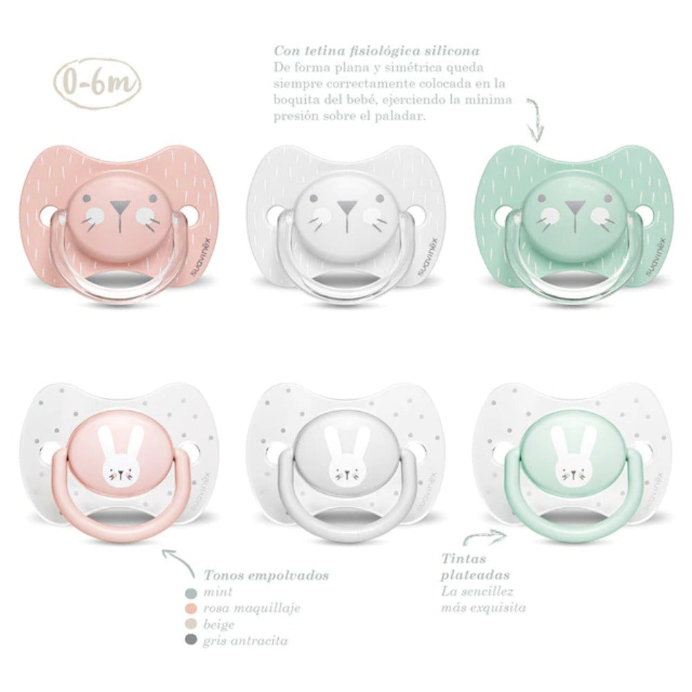 CHUPON PREM FISIOLOG 0-6M WHISKERS ROS