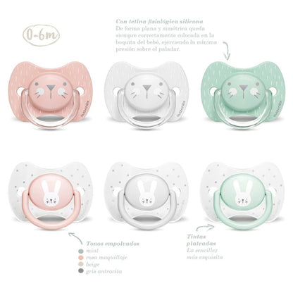 CHUPON PREM FISIOLOG 0-6M WHISKERS ROS