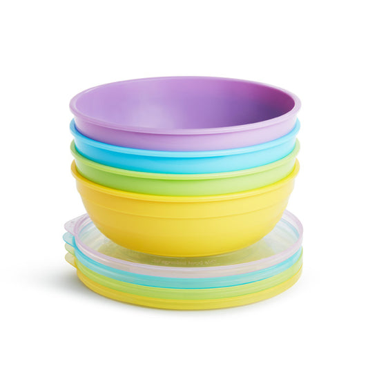 SET 4 PLATOS HONDOS + CUCHARAS MUNCHKIN