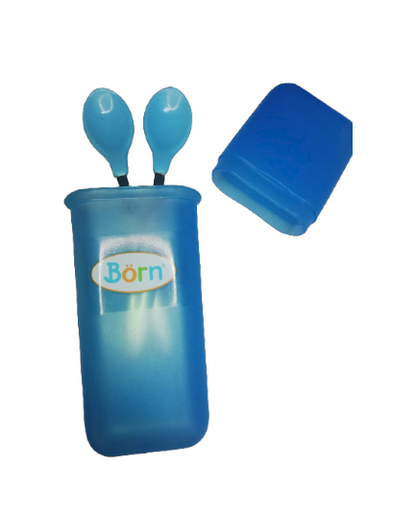 JUEGO CUCHARA PARA VIAJE X2 PUNTA SUAVE BLIST