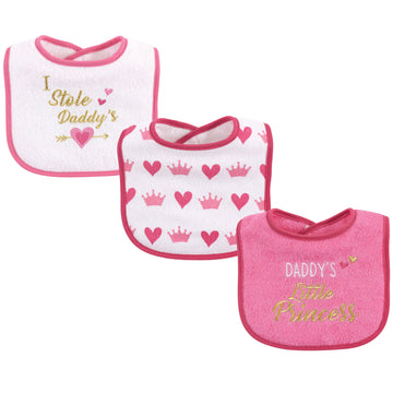 3PK BABERO NIÑA DADDY´S LITTLE PRINCES