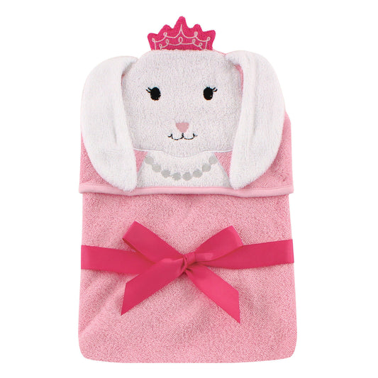 TOALLA CON CAPUCHA NIÑA CONEJA ROSADA
