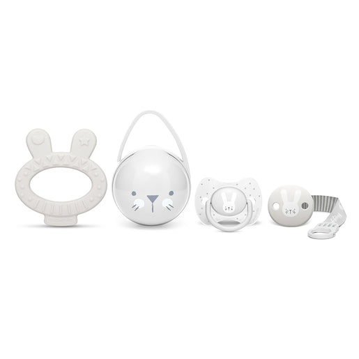 SET DE CHUPON, SUJETADOR ESTU Y MORDE, GRIS